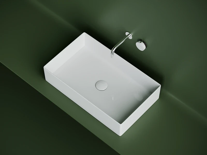 Раковина-чаша Ceramicanova Element 60 CN6070 Белая фарфор накладная