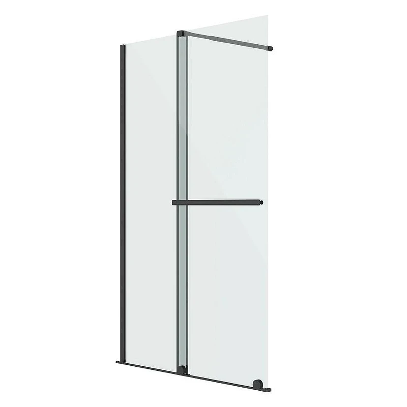 Душевая перегородка Niagara Nova 100 NG-671-10BLACK профиль Черный матовый стекло прозрачное