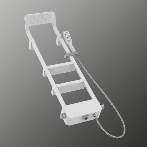 Душевая панель Black&amp;White Seasons 1210w0 Снежный белый латунь на стену