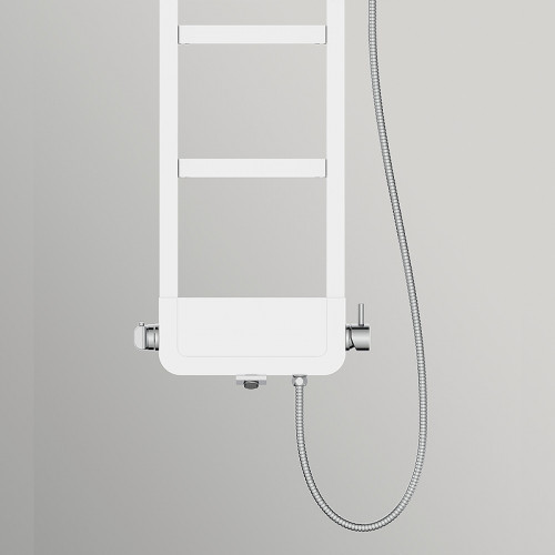 Душевая панель Black&amp;White Seasons 1210w0 Снежный белый латунь на стену