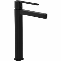 Смеситель для раковины Vincea Rondo VBF-1R2MB Черный матовый латунь