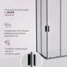 Душевой уголок AM.PM Gem100х80 W90G-403-100280-BT профиль цвет Черный матовый стекло Прозрачное