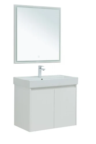 Комплект мебели для ванной Aquanet Nova Lite 75 302535 подвесной Белый глянец МДФ / ЛДСП