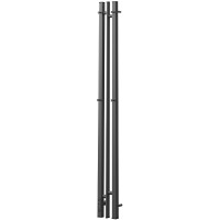 Электрический полотенцесушитель Point Фрея PN20712GB П2 100x1200 диммер слева Графит блеск