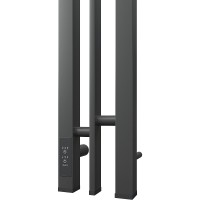 Электрический полотенцесушитель Point Фрея PN20712GB П2 100x1200 диммер слева Графит блеск