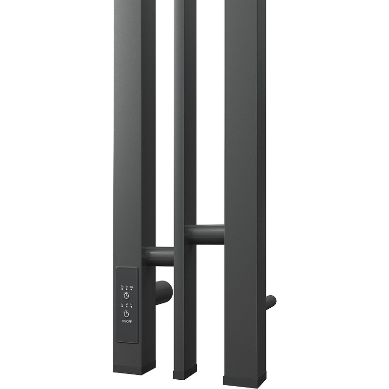 Электрический полотенцесушитель Point Фрея PN20712GB П2 100x1200 диммер слева Графит блеск
