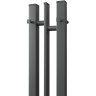 Электрический полотенцесушитель Point Фрея PN20712GB П2 100x1200 диммер слева Графит блеск