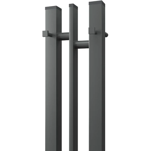 Электрический полотенцесушитель Point Фрея PN20712GB П2 100x1200 диммер слева Графит блеск