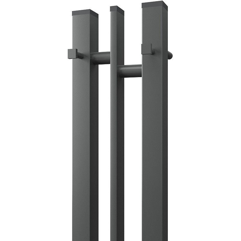 Электрический полотенцесушитель Point Фрея PN20712GB П2 100x1200 диммер слева Графит блеск
