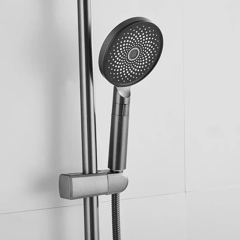 Душевая система Shevanik S8336T цвет Оружейная сталь