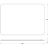 Зеркало Defesto Opti 100x70 DF 2819RH с подсветкой 32W-304500К/ИК - выключатель/Теплый белый свет