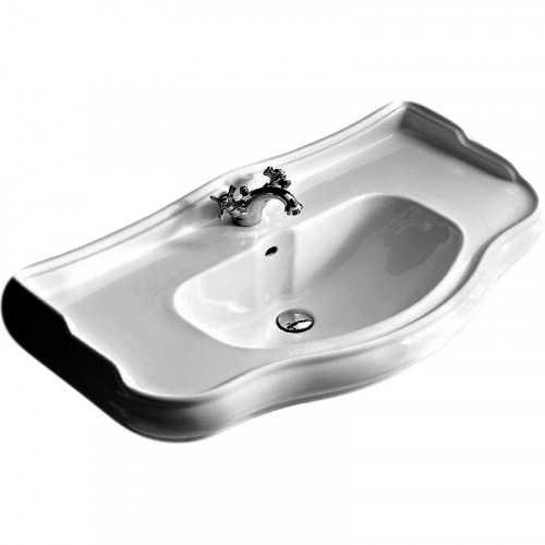 Раковина Kerasan Retro 100 105001*1 Белая фарфор подвесная