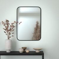 Зеркало Evoform Colora 70х50 BY 0434 с окантовкой - Черный цвет стекло