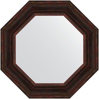 Зеркало Evoform Octagon 64х64 BY 7368 в багетной раме - Темный прованс 99 мм стекло