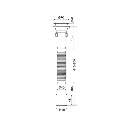 Сифон для раковины Iddis Optima Home 902AV750VD цвет Белый