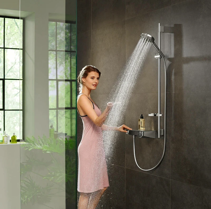 Смеситель для душа Hansgrohe Ecostat Select 13171000 с термостатом Хром латунь на стену