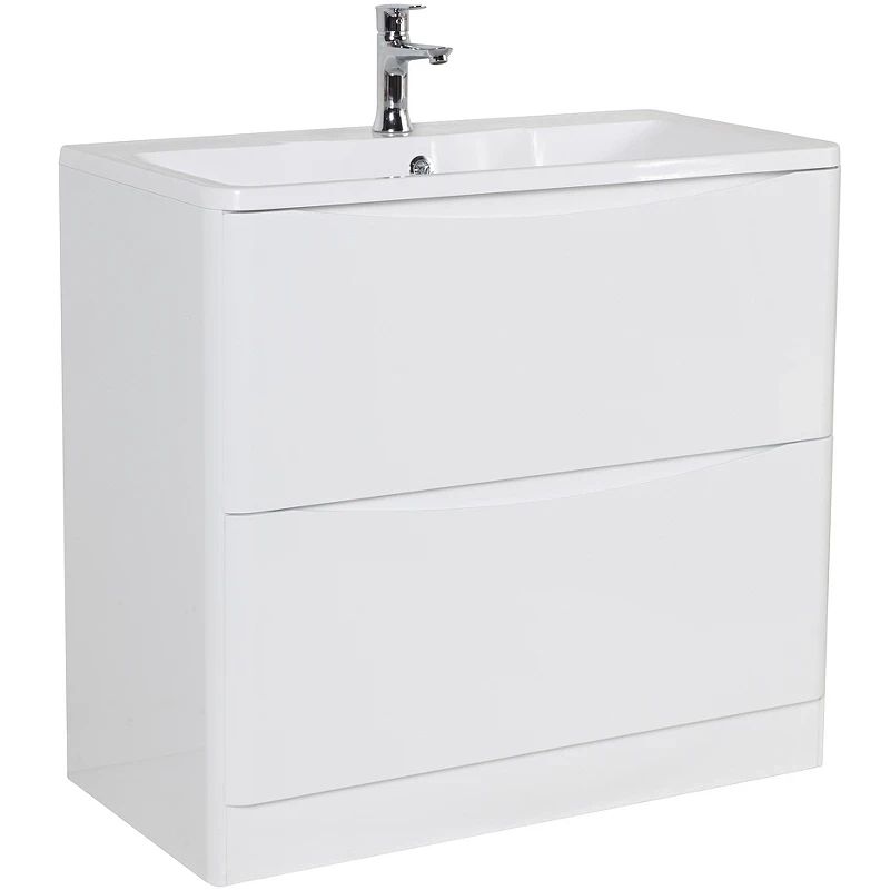 Тумба под раковину BelBagno 90 ACQUA-900-2C-PIA-BL Bianco Lucido МДФ / ЛДСП