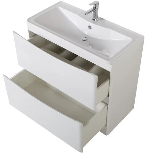 Тумба под раковину BelBagno 90 ACQUA-900-2C-PIA-BL Bianco Lucido МДФ / ЛДСП