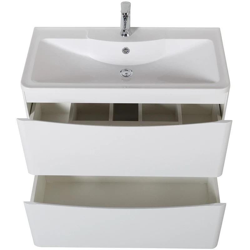 Тумба под раковину BelBagno 90 ACQUA-900-2C-PIA-BL Bianco Lucido МДФ / ЛДСП