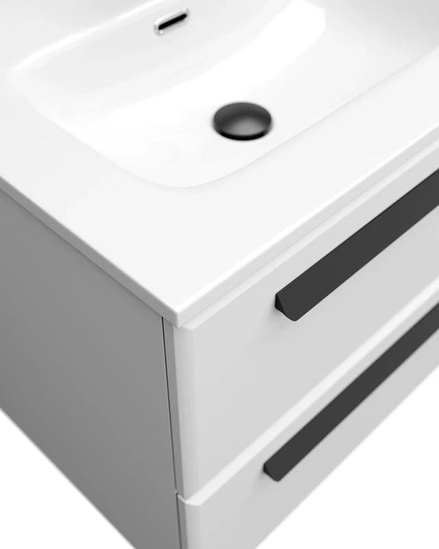 Тумба под раковину Cezares Eco-Cer-N 120 ECO-CER-N-1200-4C-SO-2-BL подвесная Bianco Lucido без ручек МДФ / ЛДСП