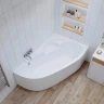 Акриловая ванна Lavinia Boho Bell Pro 140х95 R S2-3702140R цвет Белый глянцевый с каркасом и панелью