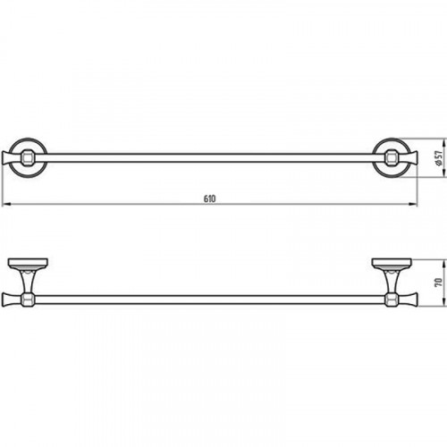Полотенцедержатель Migliore Fortuna 27657 Золото