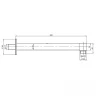 Кронштейн для верхнего душа RGW Shower Panels SP-121 21140421-01 Хром
