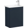 Тумба с раковиной Vitra Root Classic 45 R 68615 подвесная Темно-синяя матовая