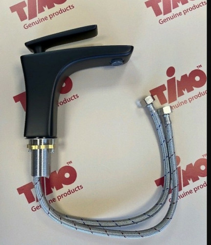 Смеситель для раковины Timo Helmi 4061/03F Черный матовый латунь