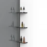 Душевая перегородка Vincea Walk-In 90 VSW-1HWS900CGGM профиль Вороненая сталь стекло тонированное
