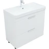 Тумба под раковину Aquanet Ирис new 90 336309 Белый глянец МДФ / ЛДСП