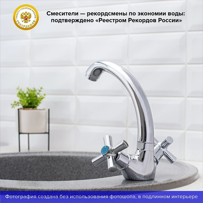 Смеситель для кухни Ростовская Мануфактура Сантехники SL138-272F Хром