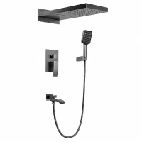 Душевая система Gappo G7107-79 цвет Оружейная сталь