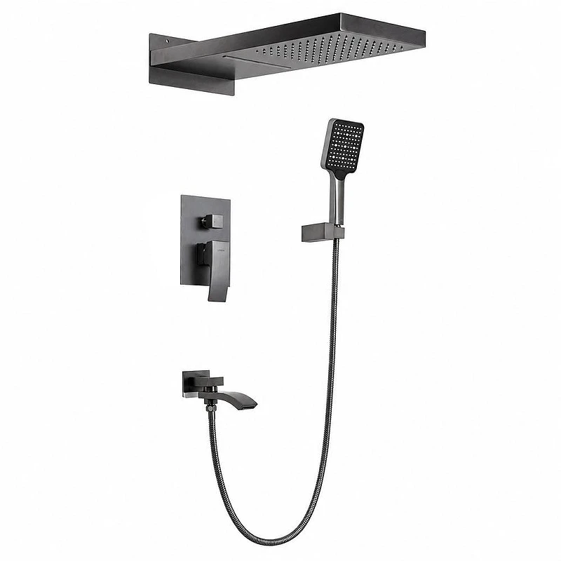 Душевая система Gappo G7107-79 цвет Оружейная сталь