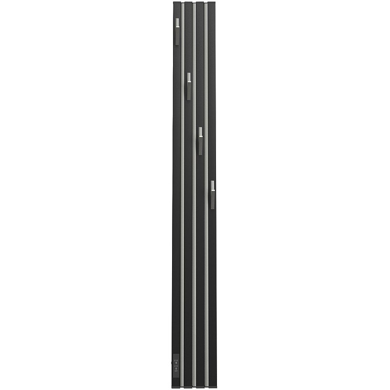 Электрический полотенцесушитель Point Пиано PN19722BGB 150x1200 диммер слева Черный Графит блеск