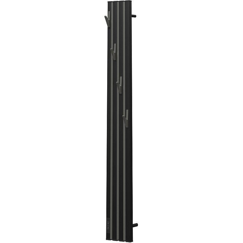 Электрический полотенцесушитель Point Пиано PN19722BGB 150x1200 диммер слева Черный Графит блеск