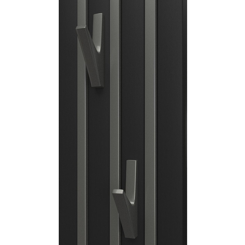 Электрический полотенцесушитель Point Пиано PN19722BGB 150x1200 диммер слева Черный Графит блеск