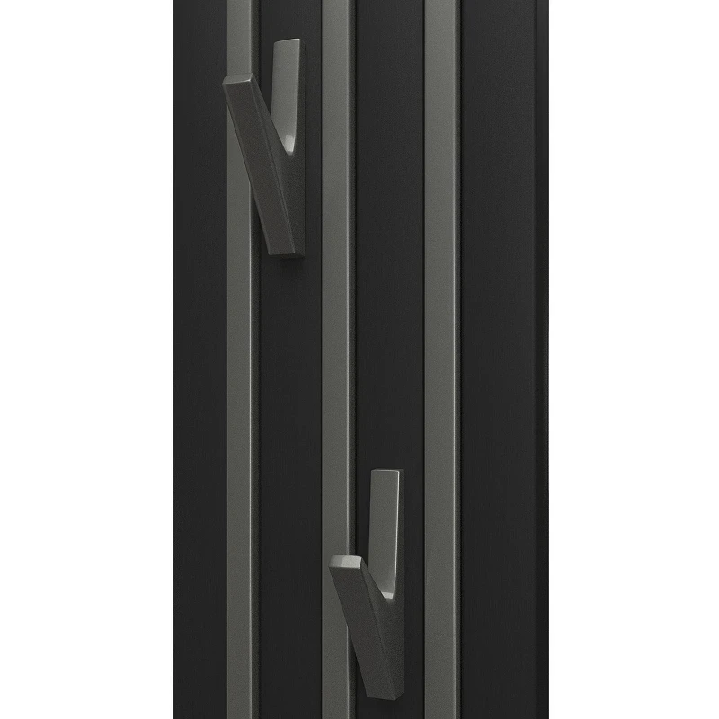 Электрический полотенцесушитель Point Пиано PN19722BGB 150x1200 диммер слева Черный Графит блеск