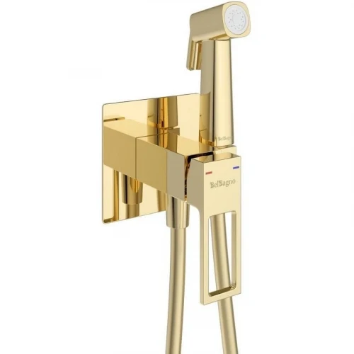 Гигиенический душ со смесителем BelBagno Luce LUC-HGN-ORO Золото