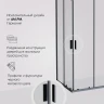 Душевой уголок AM.PM Gem 100х80 W90G-403-100280-BT профиль Черный матовый стекло прозрачное