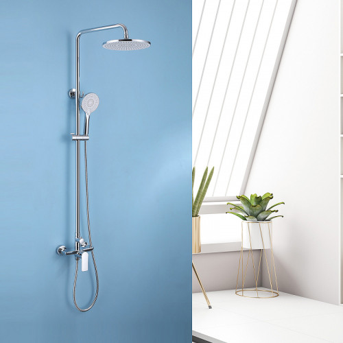 Душевая система Abber Weiss Insel AF8020 Хром латунь на стену