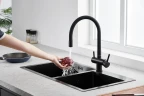 Смеситель для кухни Emar Steel ЕС - 3015 цвет Black
