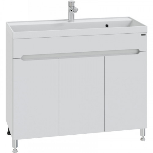 Тумба под раковину СанТа Лондон 100 224019 Белая МДФ / ЛДСП