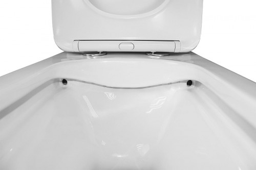 Унитаз компакт Azario Ferra AZ-1015 цвет Белый с бачком и сиденьем Микролифт