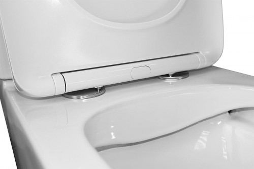 Унитаз компакт Azario Ferra AZ-1015 цвет Белый с бачком и сиденьем Микролифт