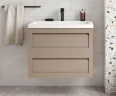 Тумба под раковину Art&Max Platino 58 AM-Platino-580-2C-SO-CM подвесная цвет Капучино матовый