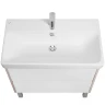 Тумба с раковиной Aquaton Сканди 80 1A283001SDB20+Santek Адриана 80 1WH501772 подвесная Белый глянец Дуб верона