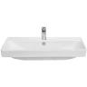 Тумба с раковиной Aquaton Сканди 80 1A283001SDB20+Santek Адриана 80 1WH501772 подвесная Белый глянец Дуб верона