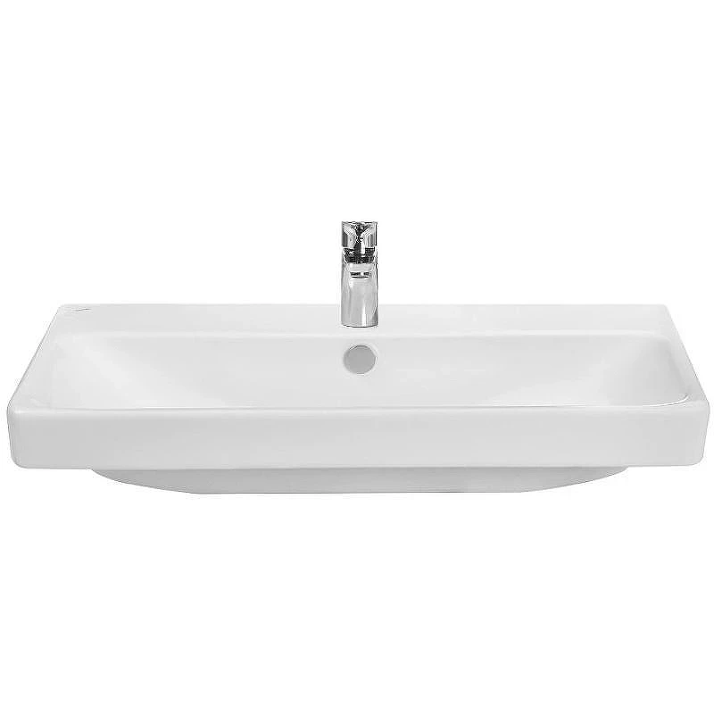 Тумба с раковиной Aquaton Сканди 80 1A283001SDB20+Santek Адриана 80 1WH501772 подвесная Белый глянец Дуб верона