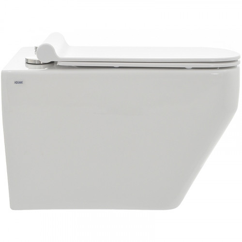 Унитаз AQUAme AQM2009 подвесной Белый глянец с сиденьем Микролифт фаянс подвесной